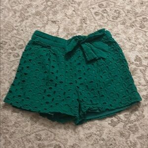 Girls Mayoral Green Shorts